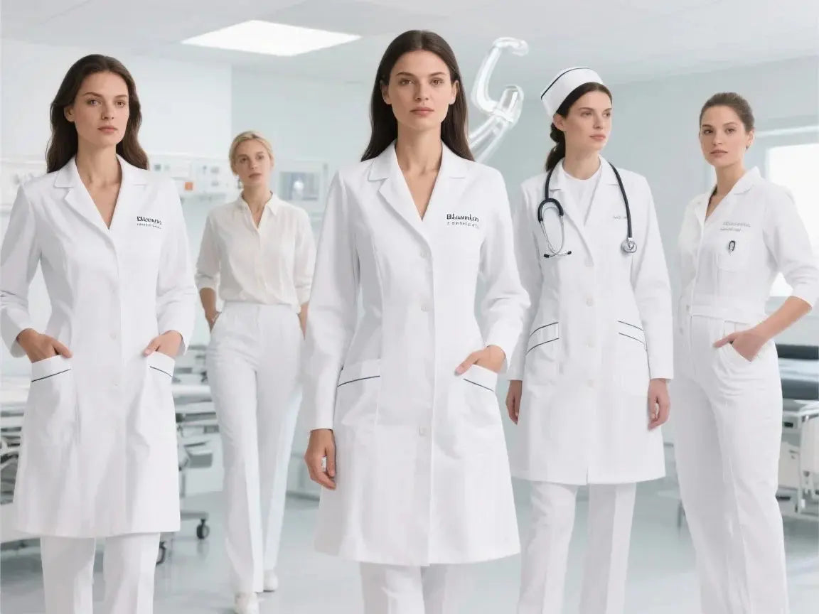 UNIFORMES BLANCOS ELITE: Diseñada para mujeres profesionales de la salud, doctoras, enfermeras, odontólogas, residentes y técnicas que lideran con vocación